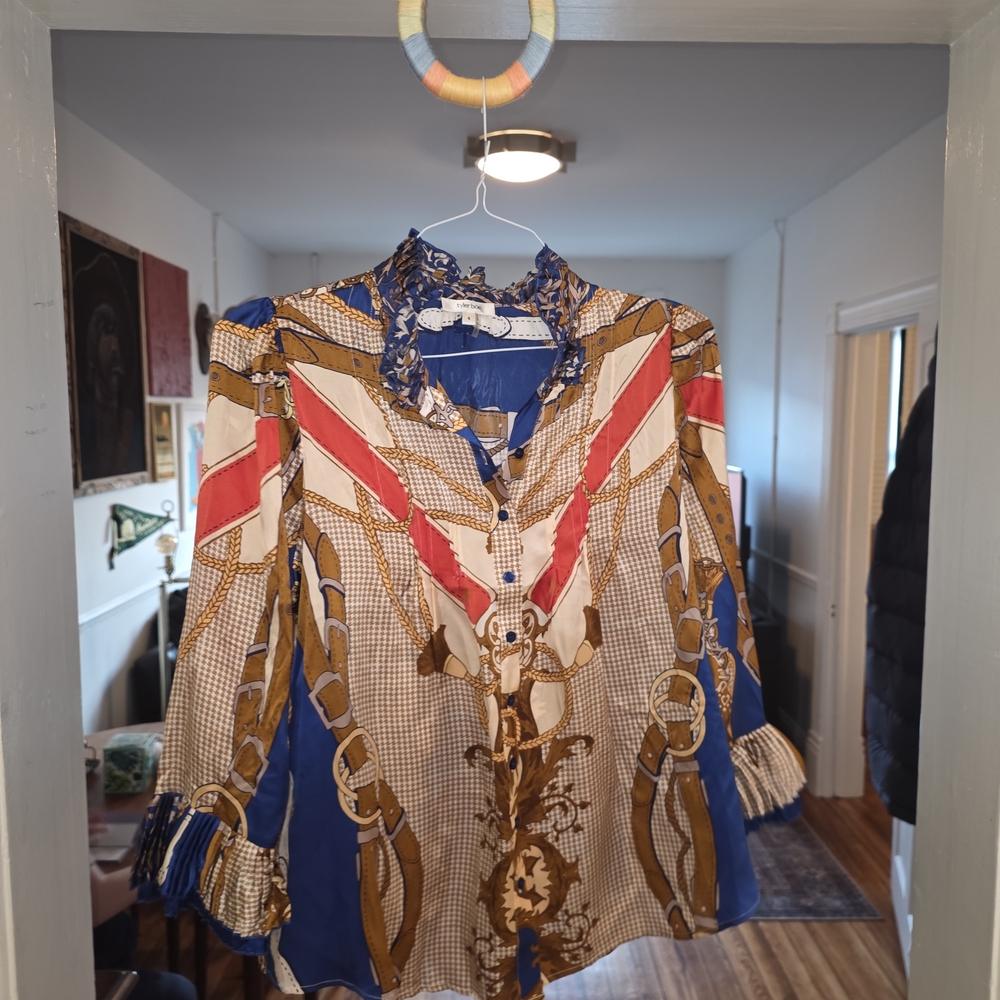 Tyler Boe Equestrian Silk Top